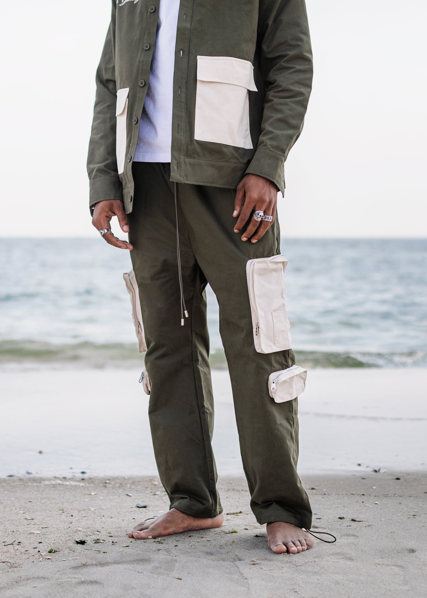 Cotton Twill Cargo Pants