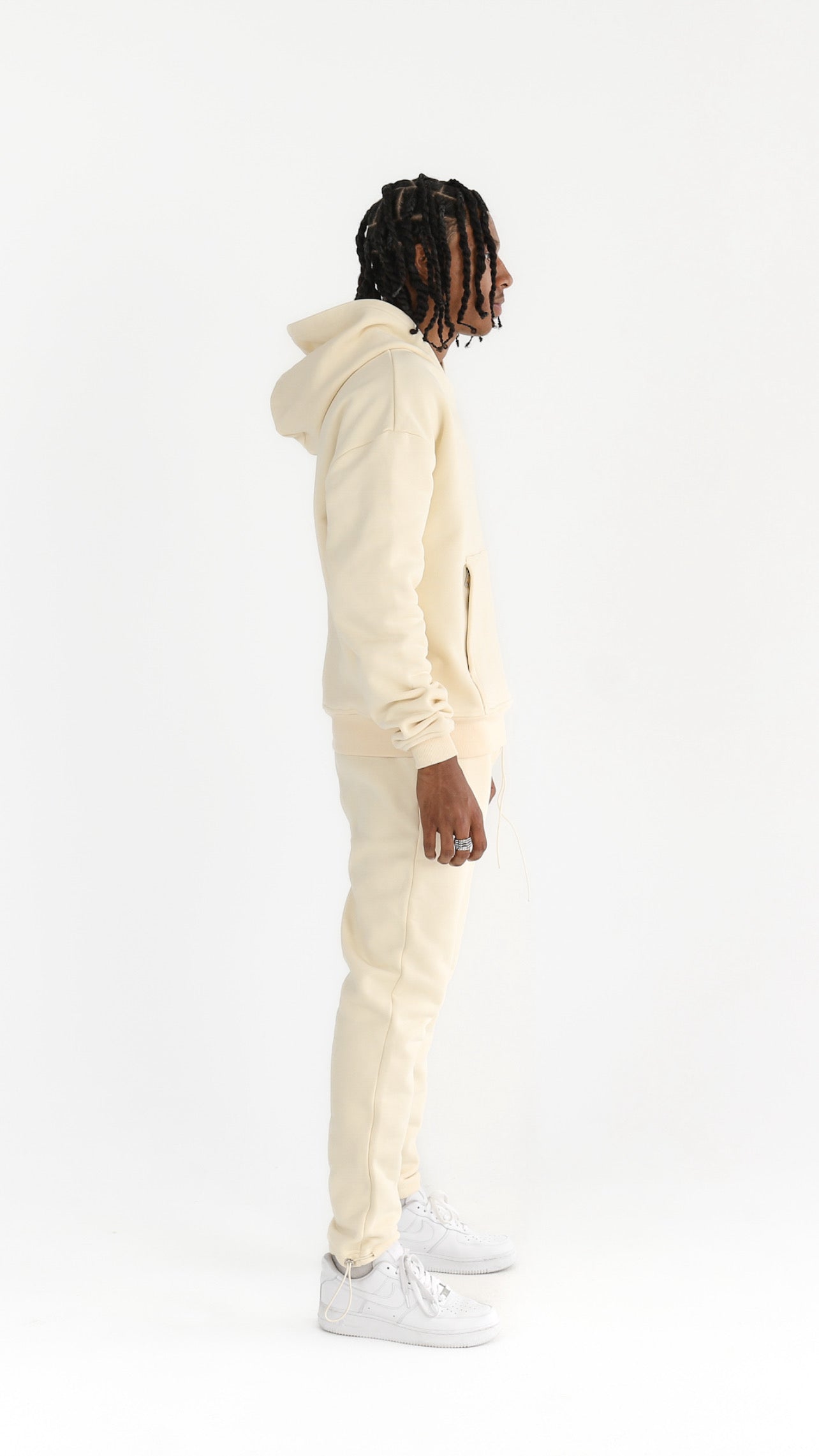 Ivory Signature French Terry Hoodie
