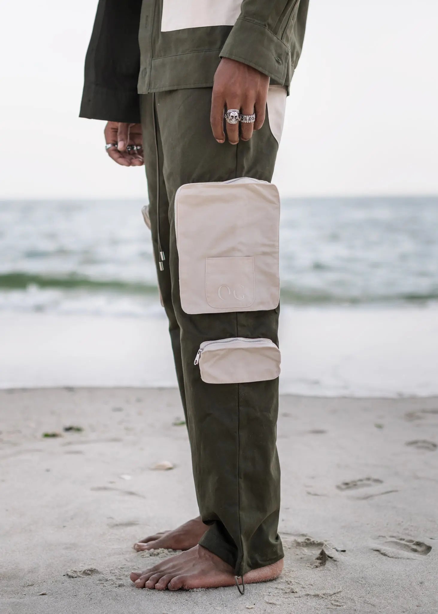 Cotton Twill Cargo Pants OCEANS GALLERY
