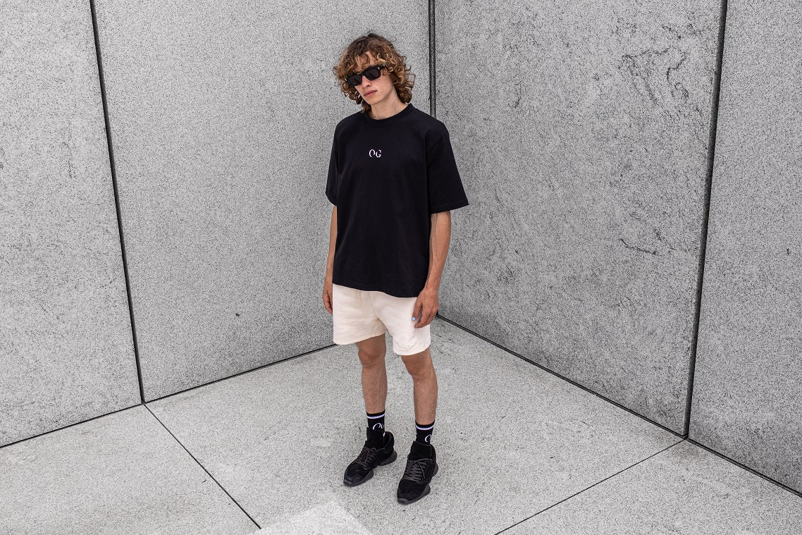 Classic Initial T-Shirt In Cotton Jersey - OCEANS GALLERY