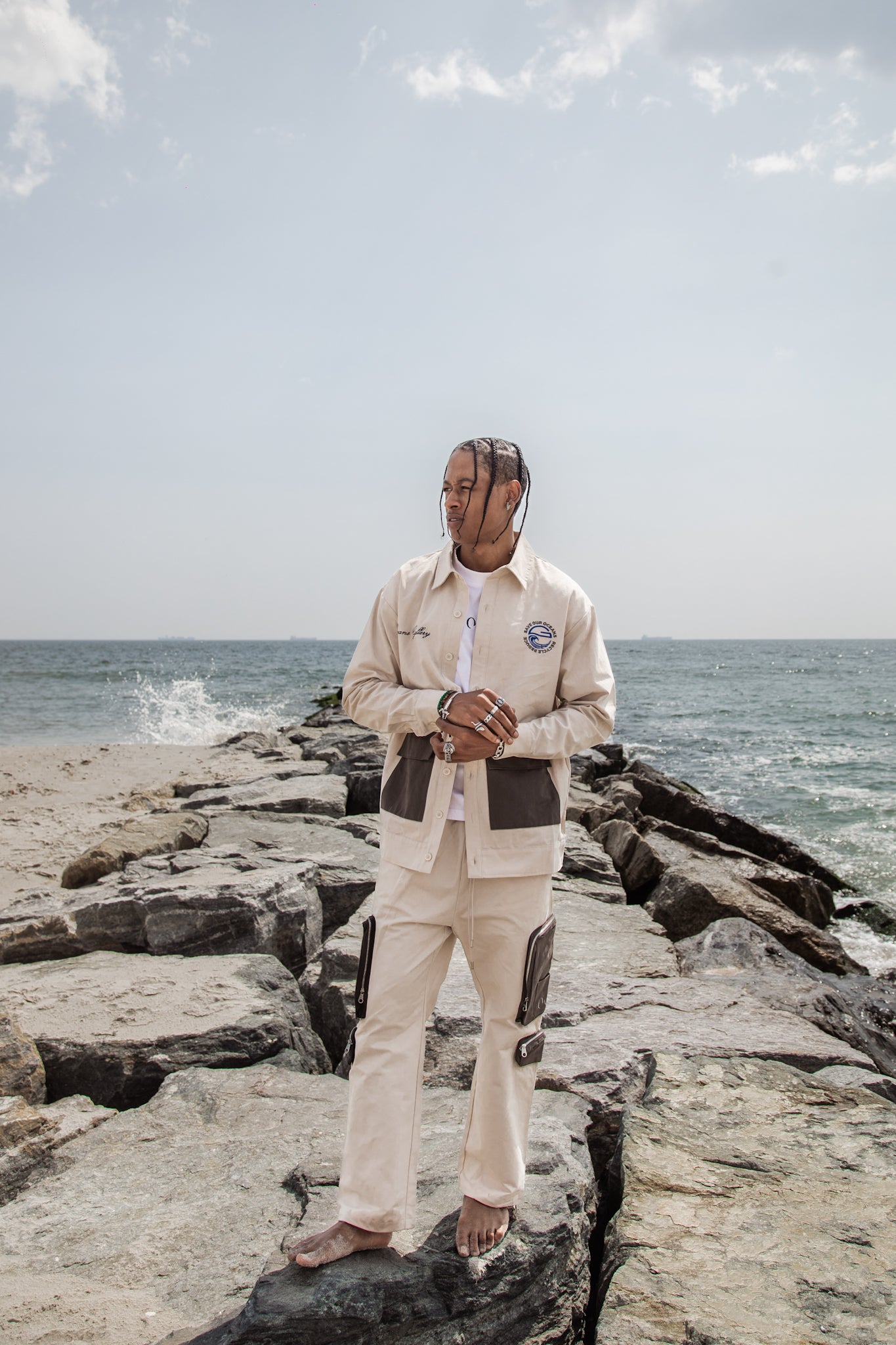 Cotton Twill Collared Shacket