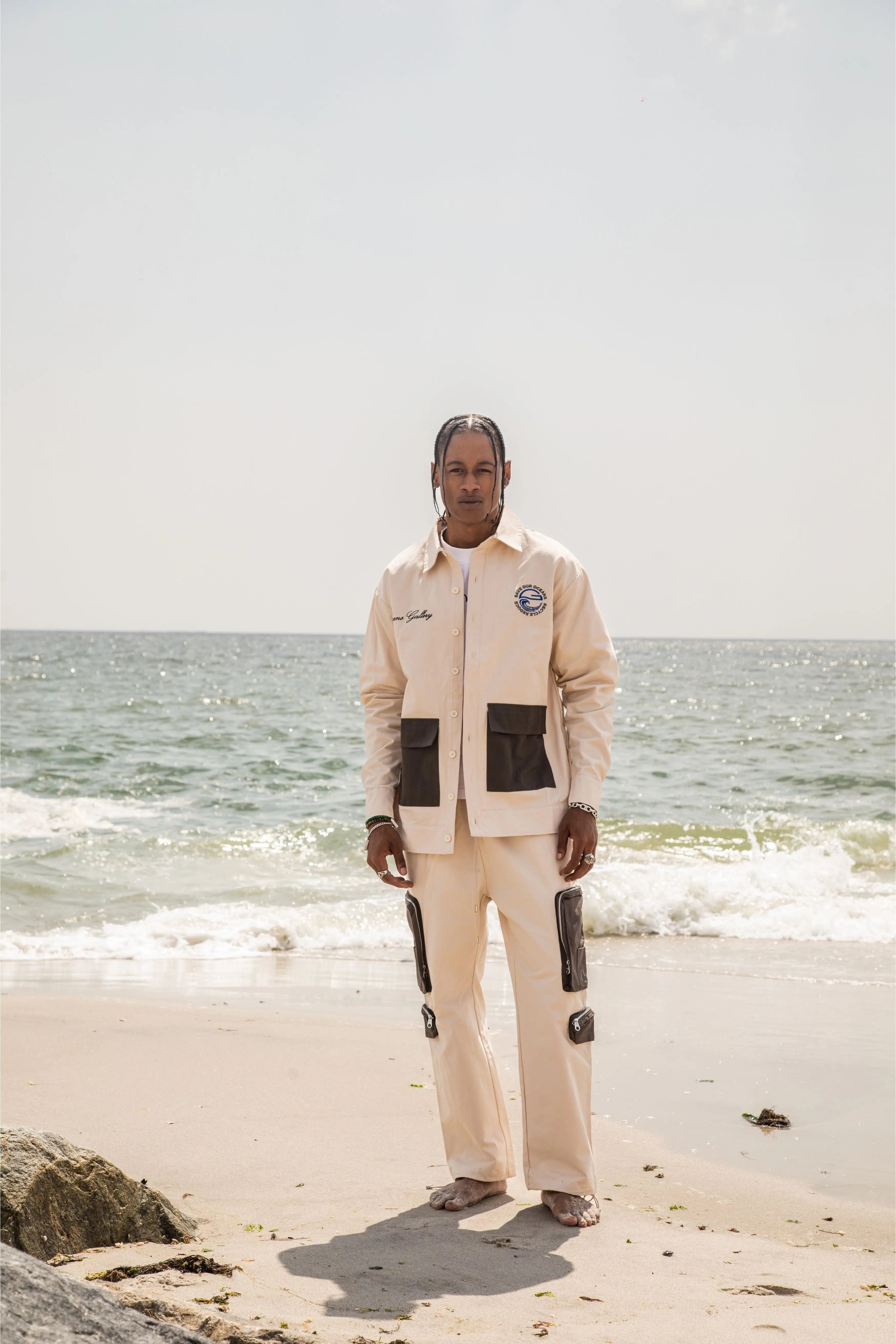 Cotton Twill Cargo Pants OCEANS GALLERY