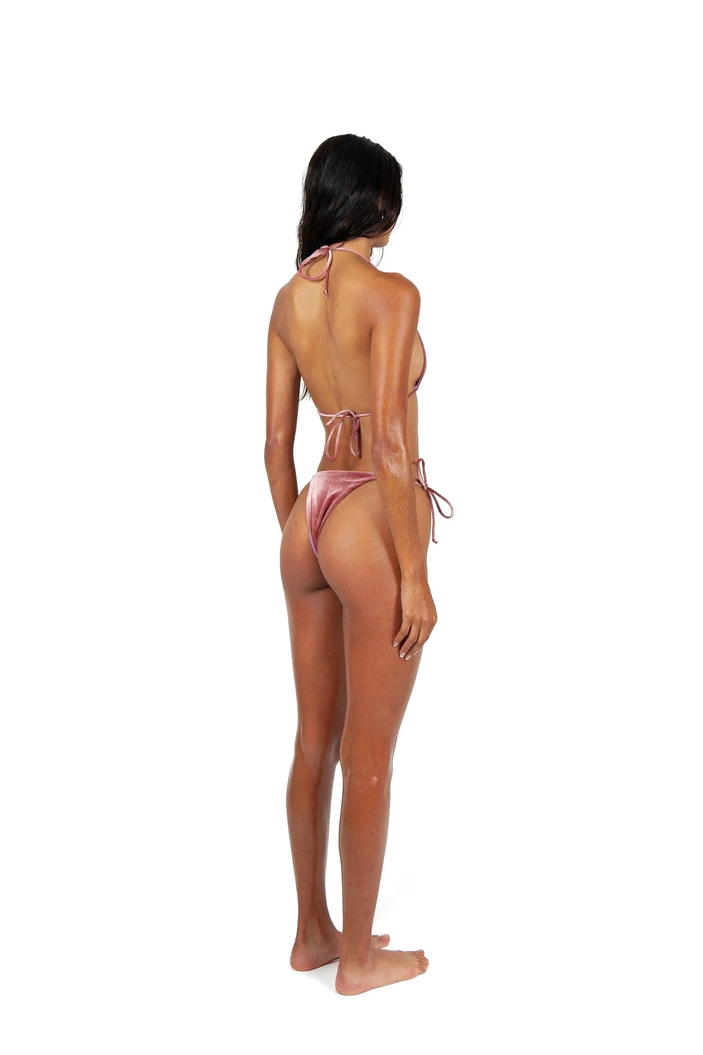 Amanda Mauve Velvet Bikini Set | Oceans Gallery