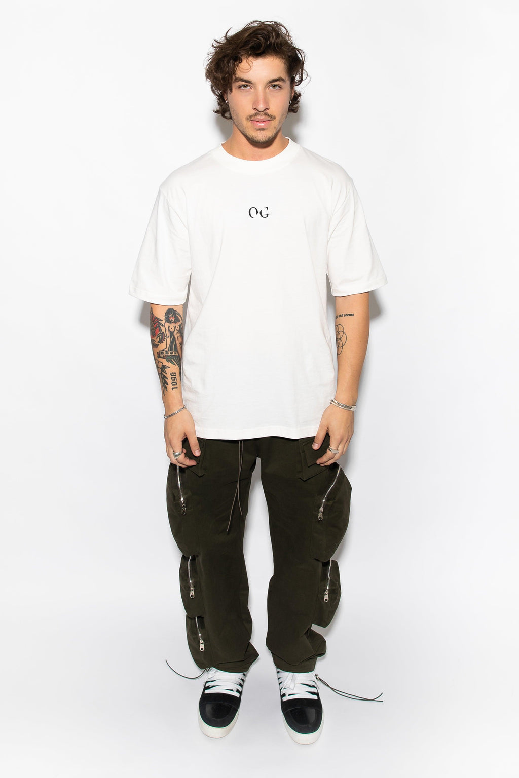 5 Pocket Cargo Pants Green | Oceans Gallery