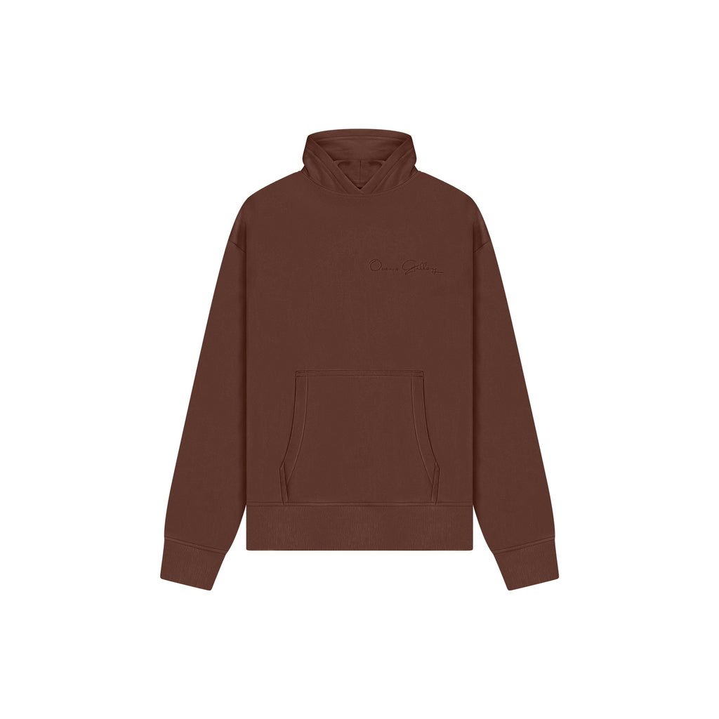 Core Logo Hoodie Brown | Oceans Gallery